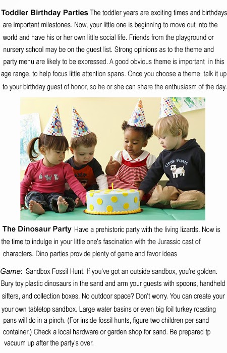 Birthday parties for 2 year olds