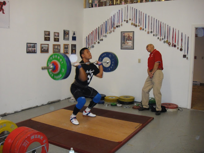 Carlos Andica training with Coach Ivan