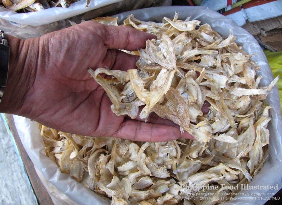 Philippine Food Illustrated dilis (deboned and dried)