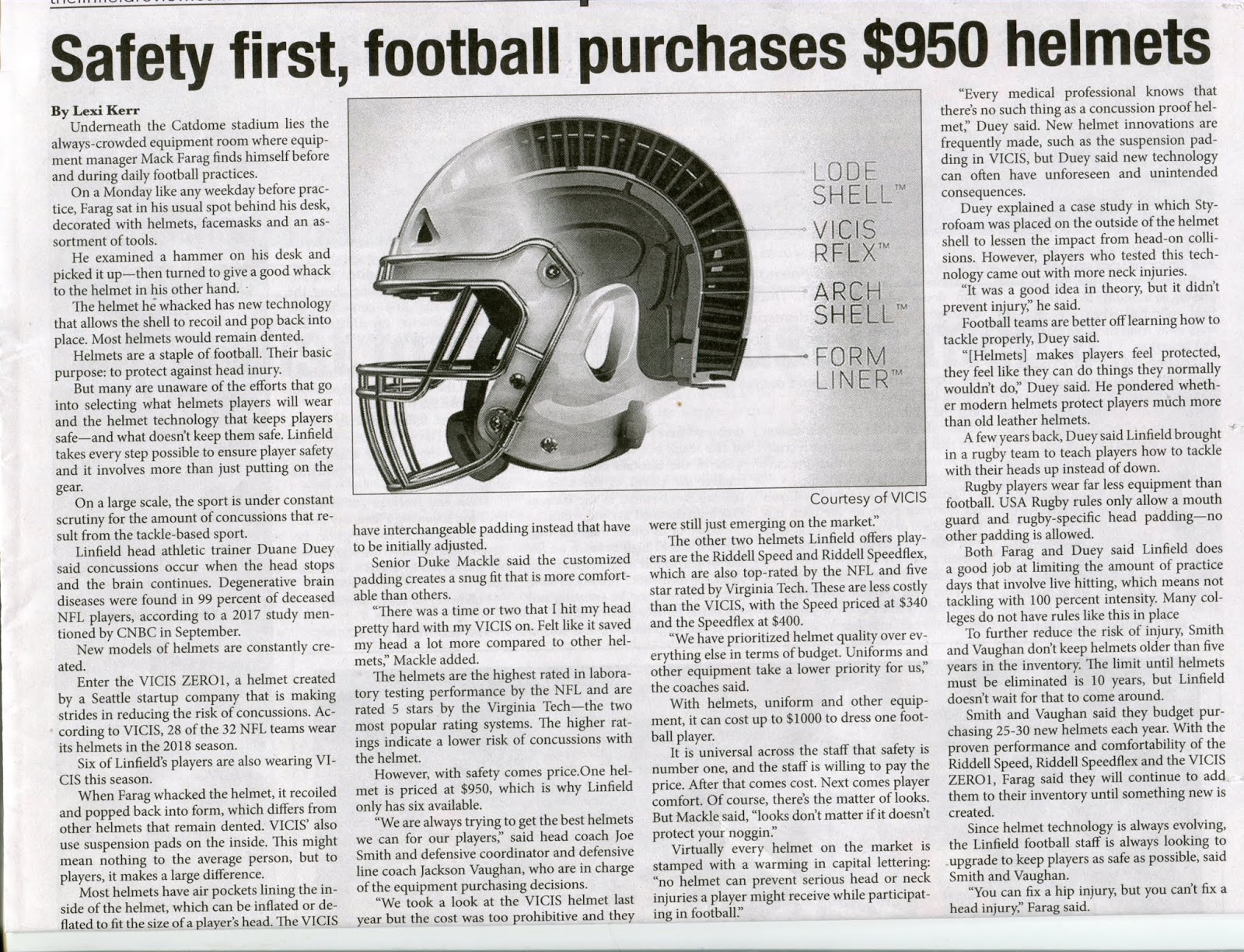 W I L D C A T V I L L E: 'Safety first, (Linfield) football purchases