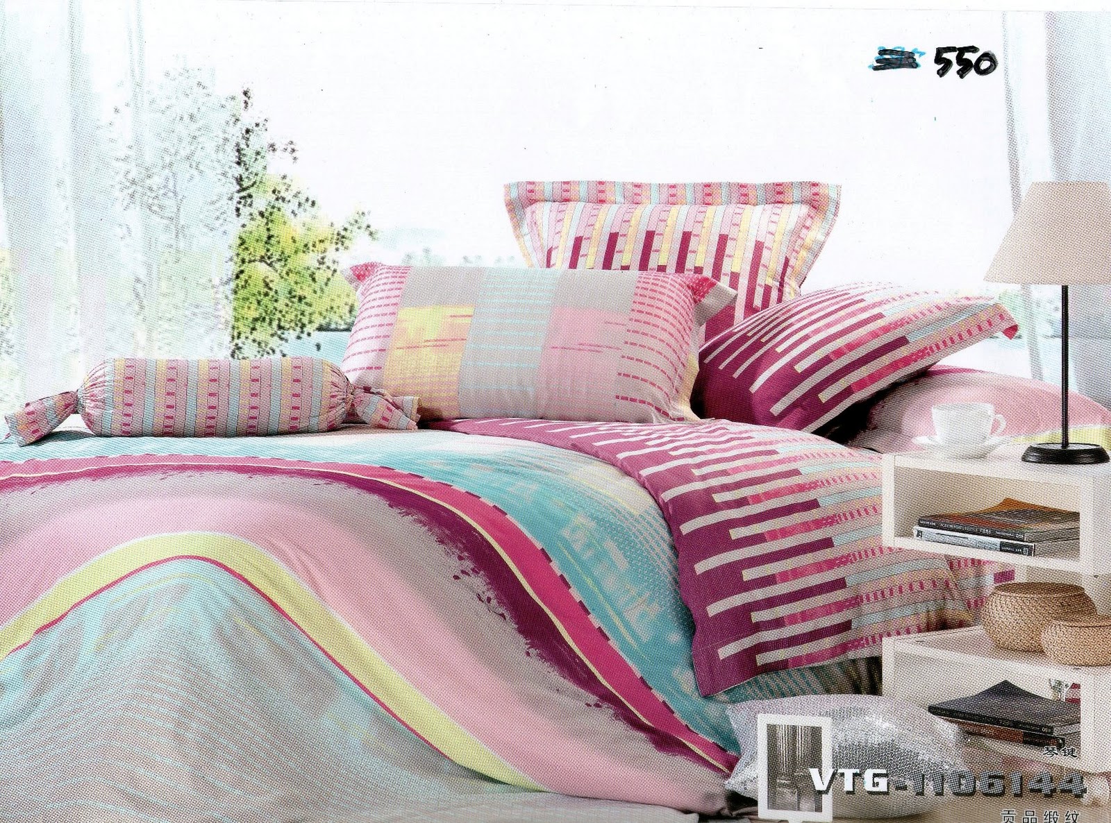 In Magenta Shop Sprei dan Bed Cover Sprei Katun Jepang JVJ 550