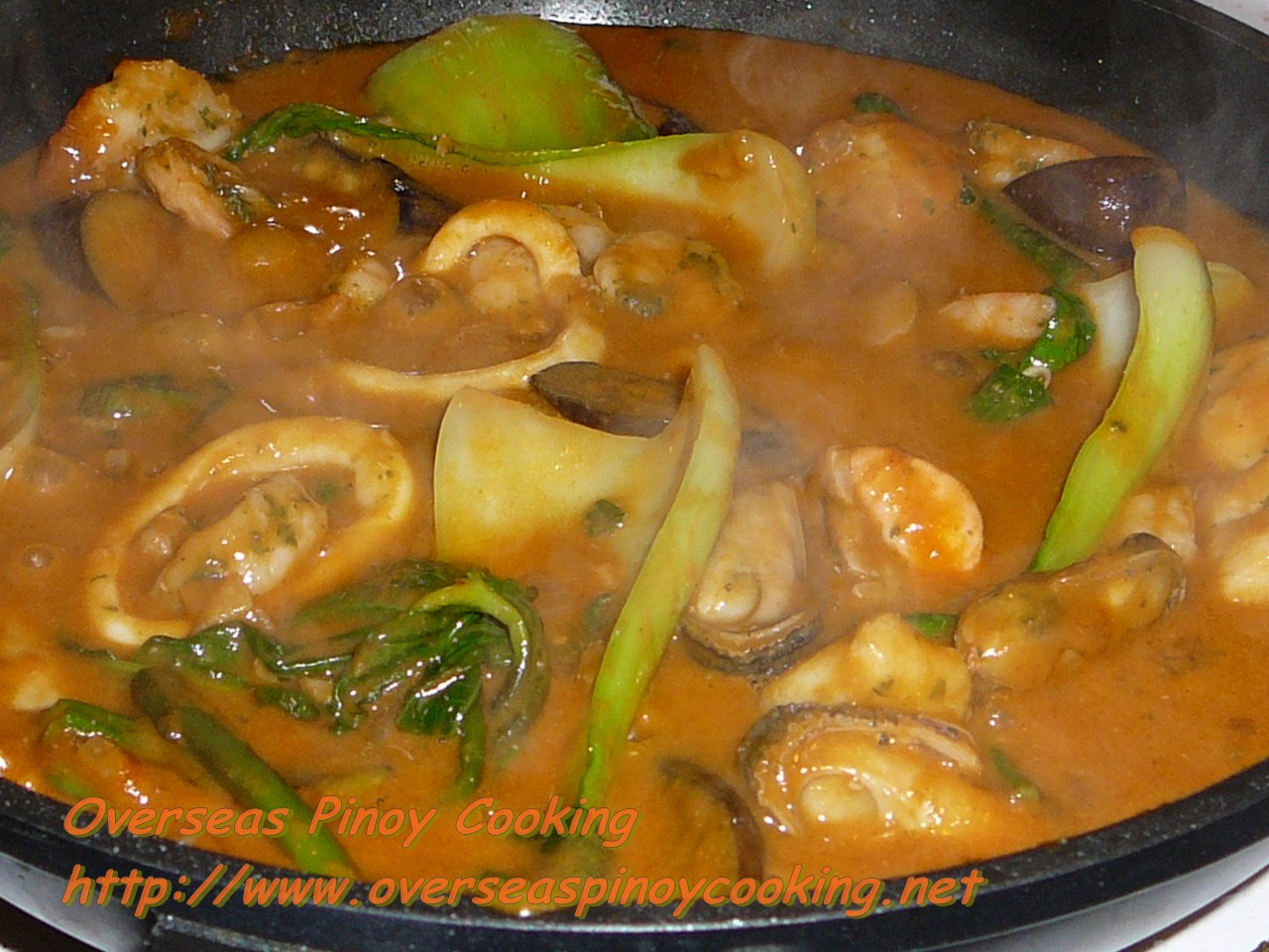 Marinara Seafood Mix Kare Kare