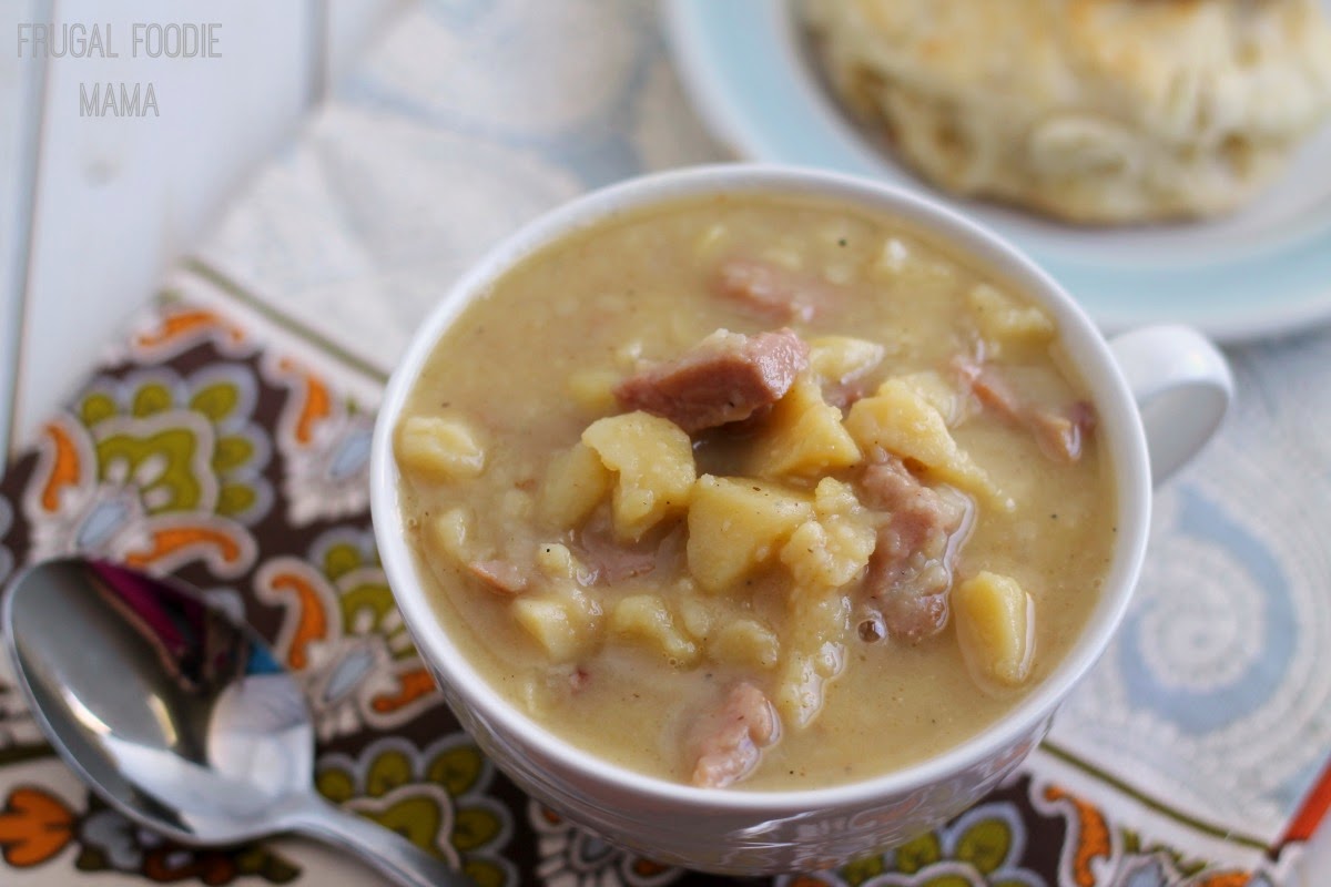This hearty & flavorful Simple Ham & Potato Chowder is a delicious way to use up leftover ham. You just need 5 ingredients & 35 minutes to make this!