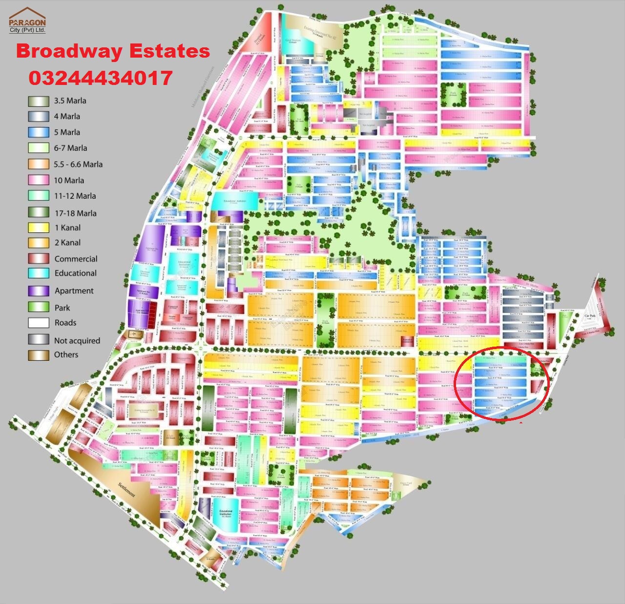 Broadway Estates Lahore Paragon City An Overview & Maps