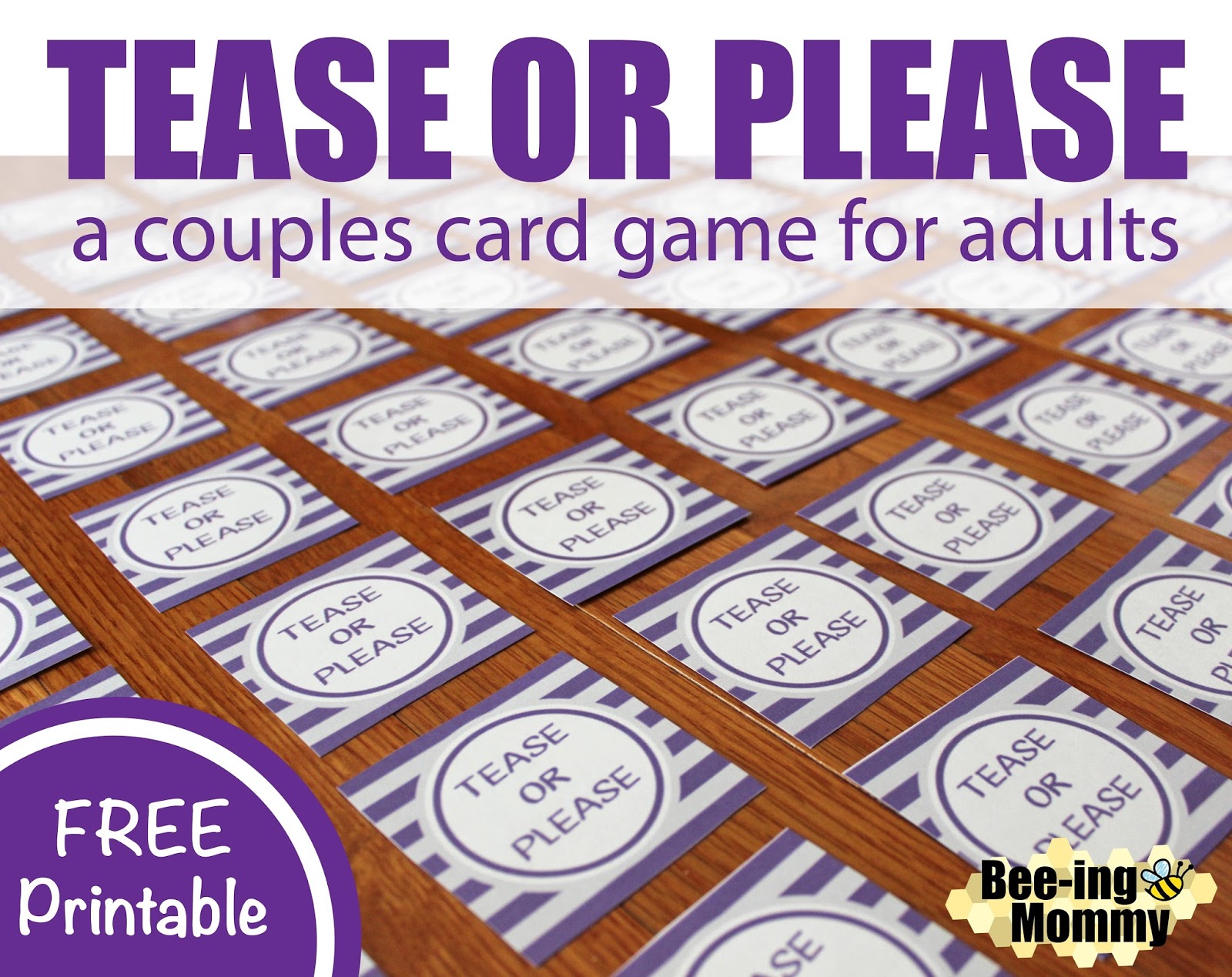 Tease or Please a Couples Card Game for
