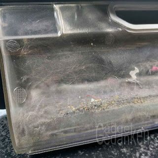 Selbstbaufilter nach ~120 m²: mehr Verschmutzung Selbstbaufilter nach ~120 m²: mehr Verschmutzung