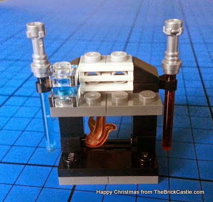 The LEGO Star Wars Advent Calendar Day 23 lightsabre fireplace
