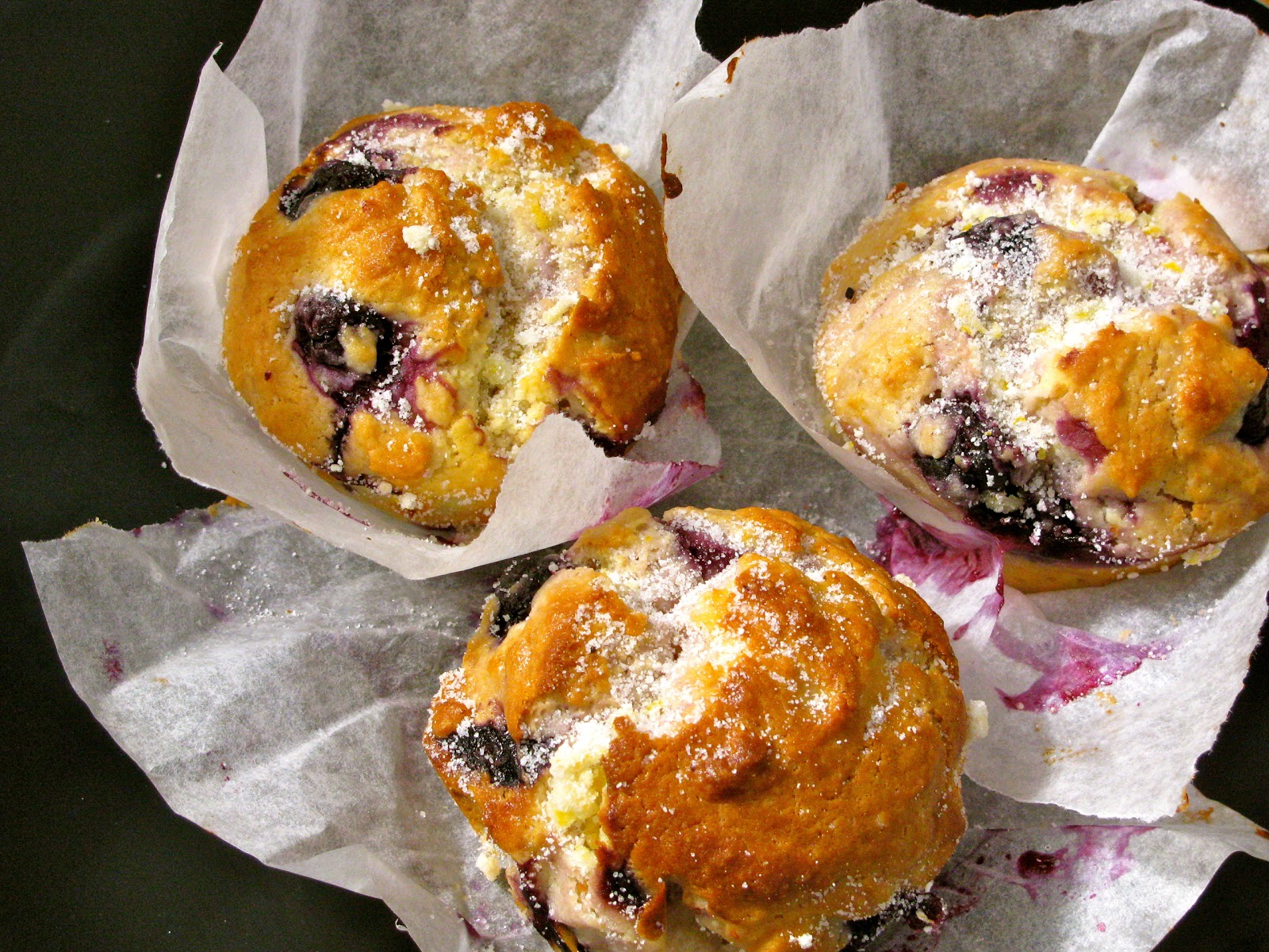 nz flavour blueberry and lemon muffins