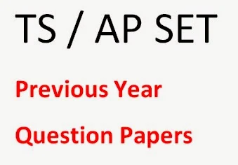 AP/ TS SET Previous Year Question Papers