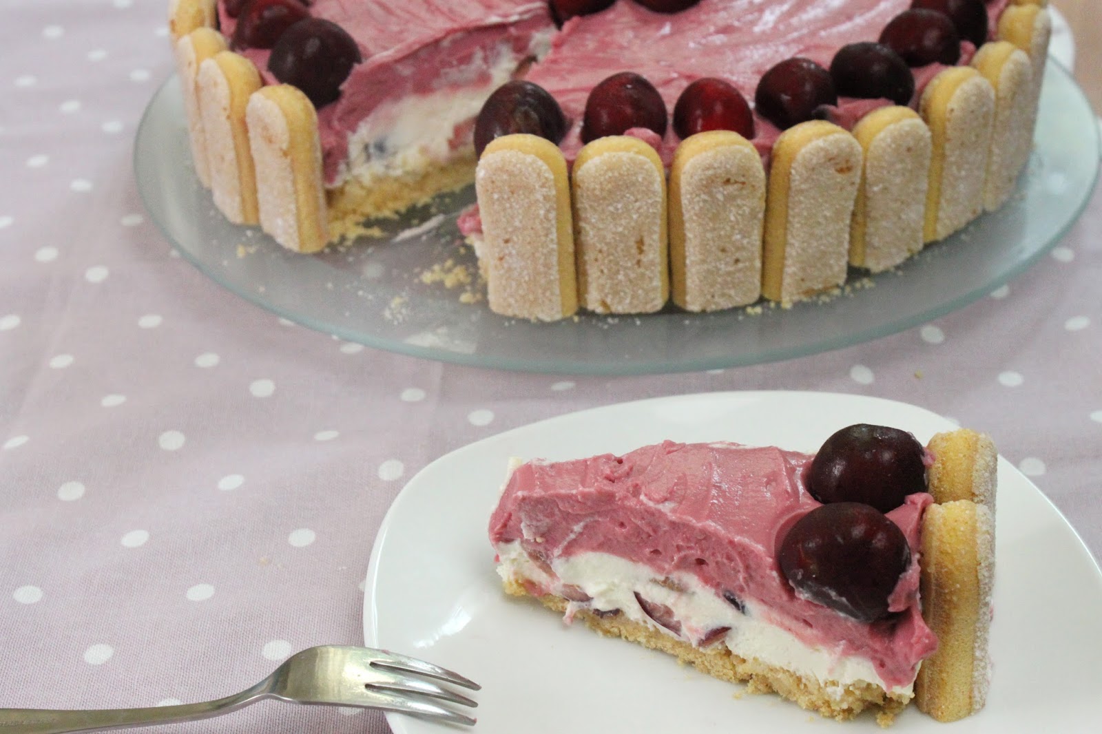 No Bake Kirschtorte mit Quark &amp; Joghurt Sommerliche Torte ohne Backen ...