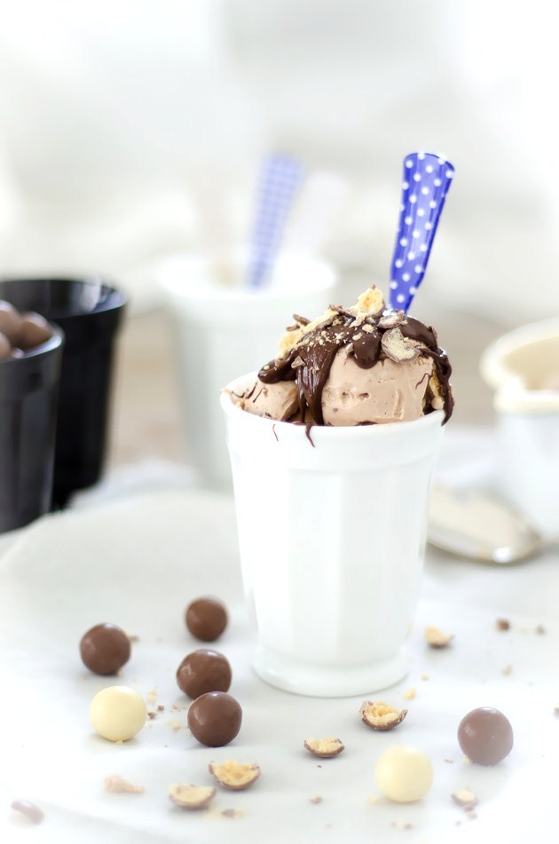 Louise´s Spis No Churn Maltesers Ice Cream (Malteserglass)