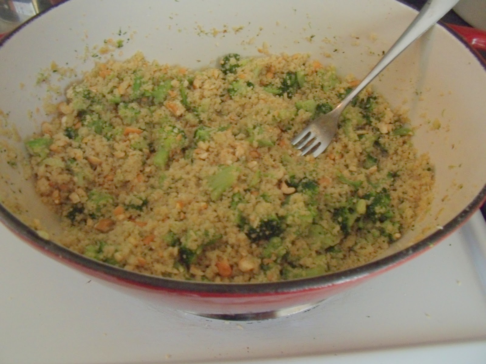Recipe Broccoli, Couscous and Cashew Side Dish Frugal Family Times