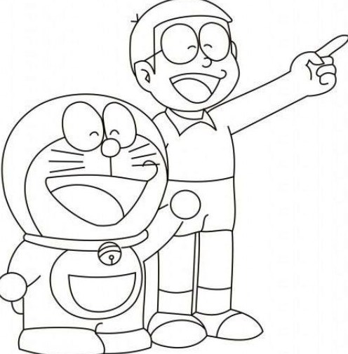 Sketsa Gambar Anime Doraemon Anime