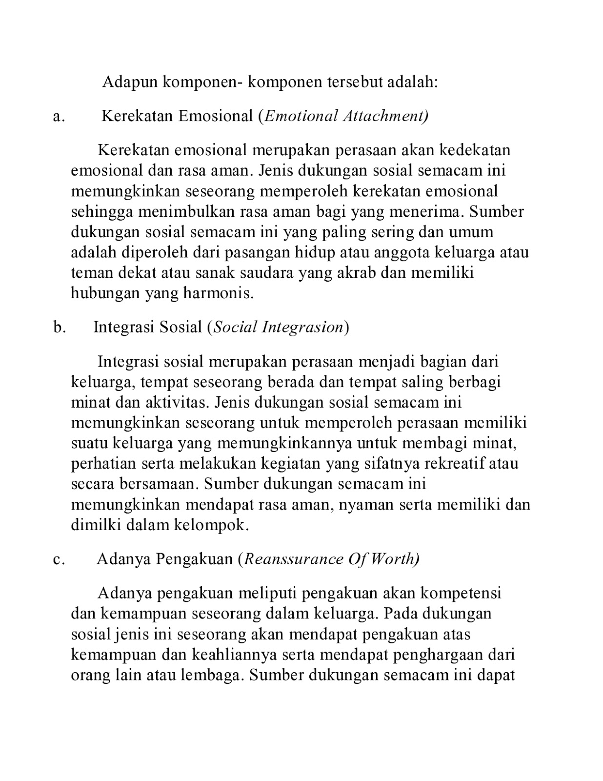 PEKSOS BAMBANG RUSTANTO: TEORI DUKUNGAN SOSIAL KELUARGA
