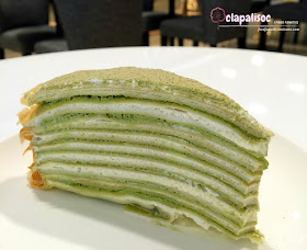Matcha Mille Crepe from Paper Moon Cafe