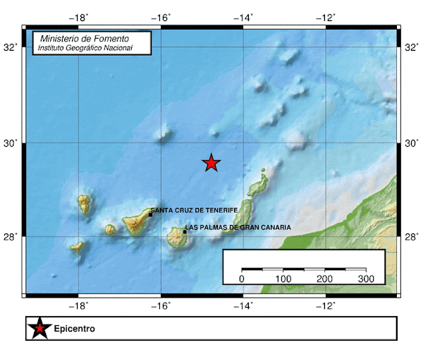 Terremoto Norte Canarias, Atlántico 15 abril Terremoto Norte Canarias, Atlántico 15 abril