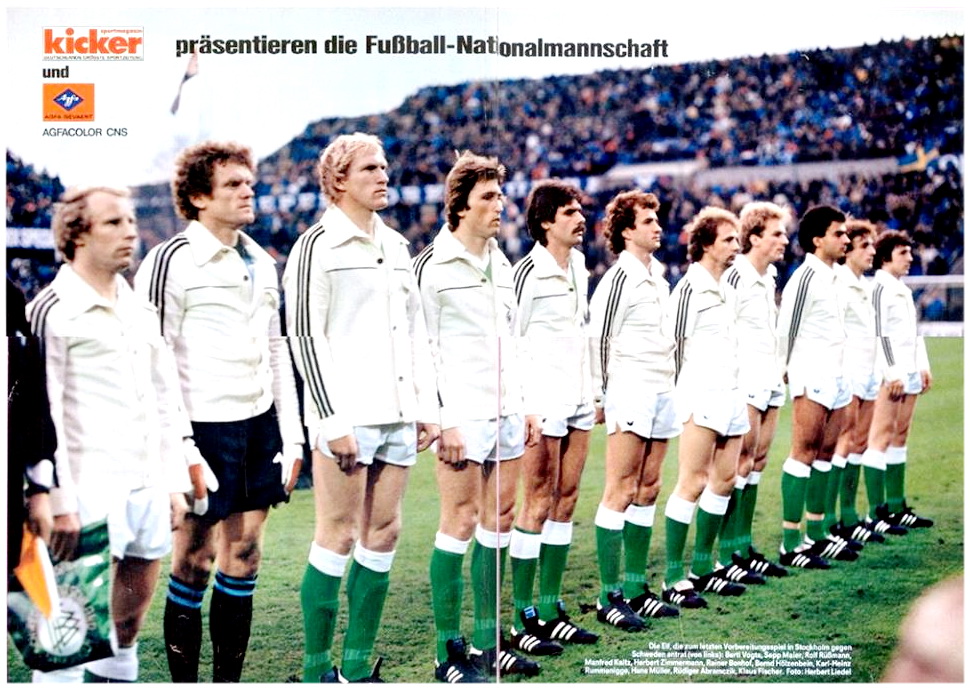 SELECCIÓN DE ALEMANIA FEDERAL contra Suecia 19/04/1978