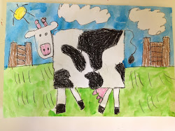 kindergarten cows lessons farm kinder cow drawing projects draw mean mrscrisco posted am arts painting forward landscape