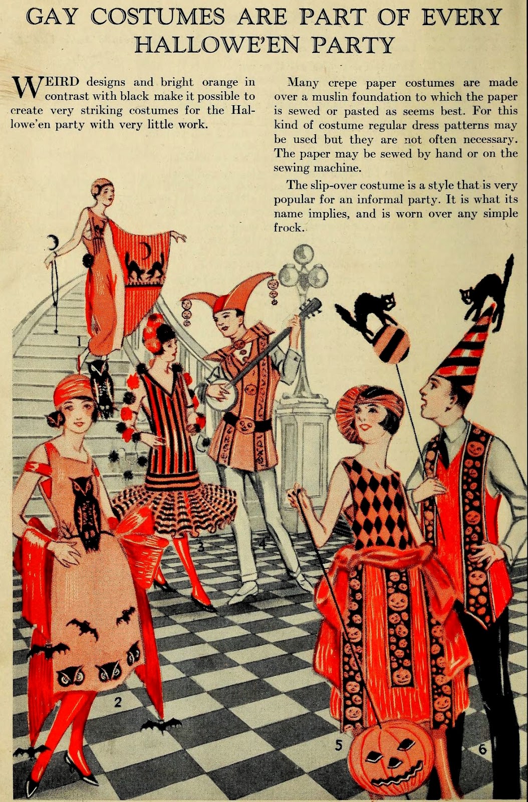 Vintage in a Modern World Crepe Paper Costumes (1920)