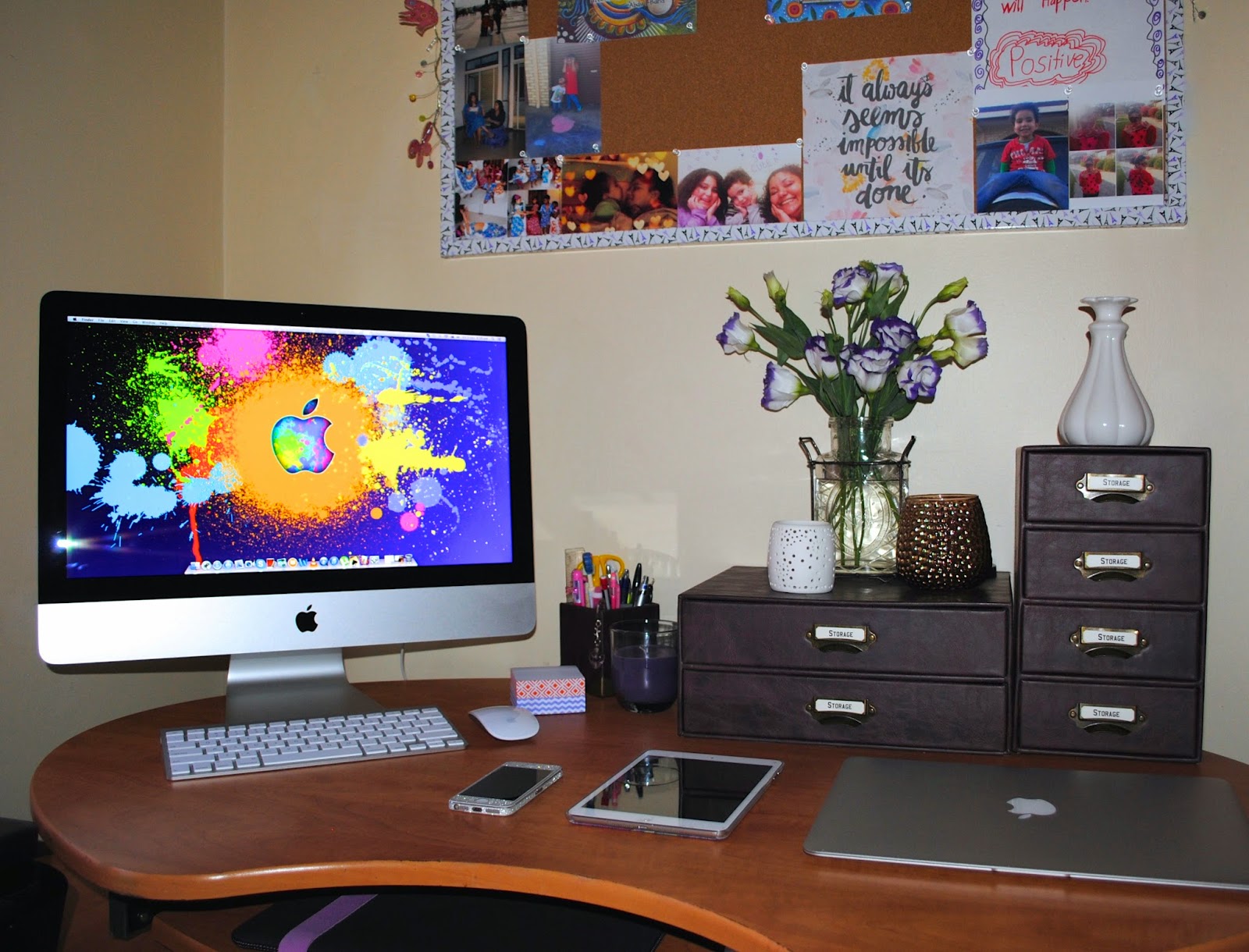 A Portrait of L.O.V.E Sabby's home office Mac setup