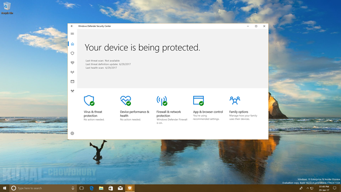 Windows 10 Fall Creators Update to introduce Controlled folder access in Windows Defender (www.kunal-chowdhury.com)