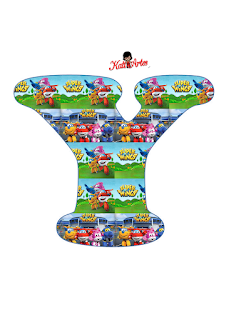 Abecedario de Super Wings. Super Wings Alphabet.