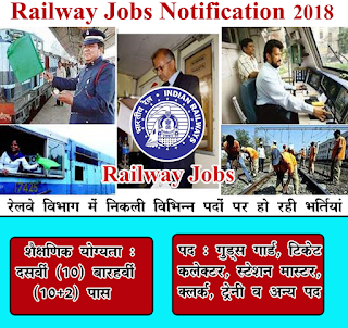 62,907 ग्रुप D पद पर भारतीय रेलवे में भर्तियाँ - Railway RRB Group D Online Form