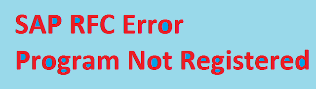 sap error process sapfallback not registered