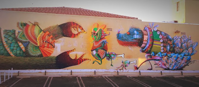 Street Art Collaboration By Curiot And Nosego In Compton, Los Angeles, USA. 1