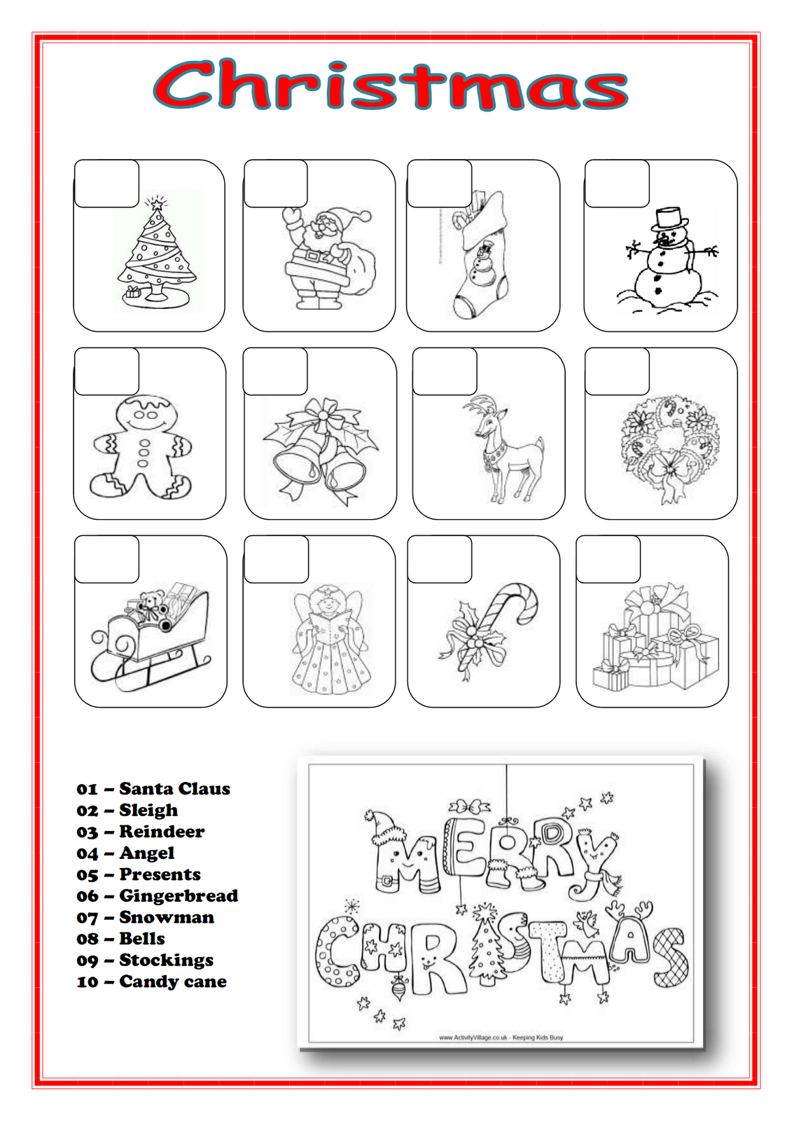 My English Classes Christmas
