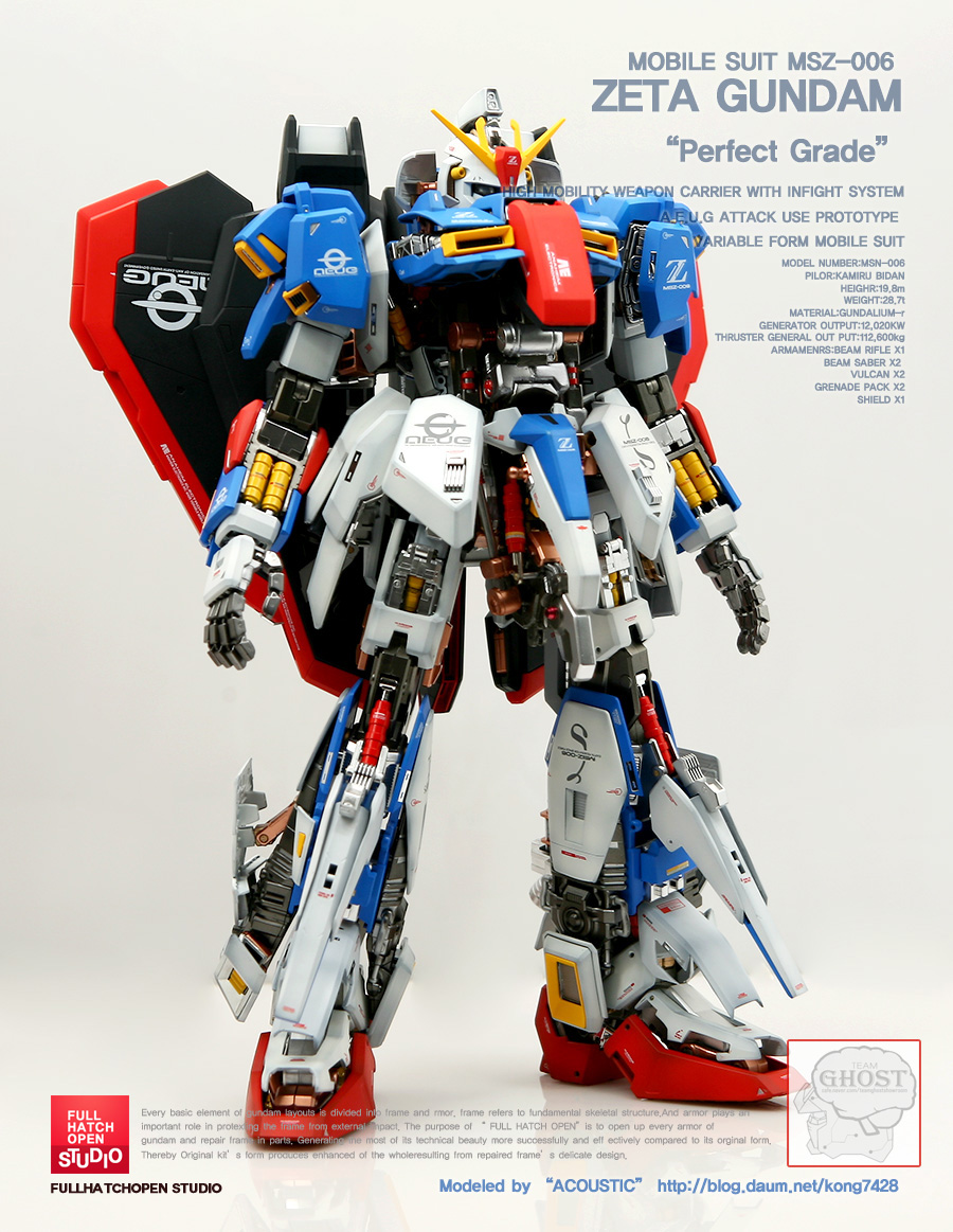 GUNDAM GUY PG 1/60 Zeta Gundam [Open Hatch] Custom Build