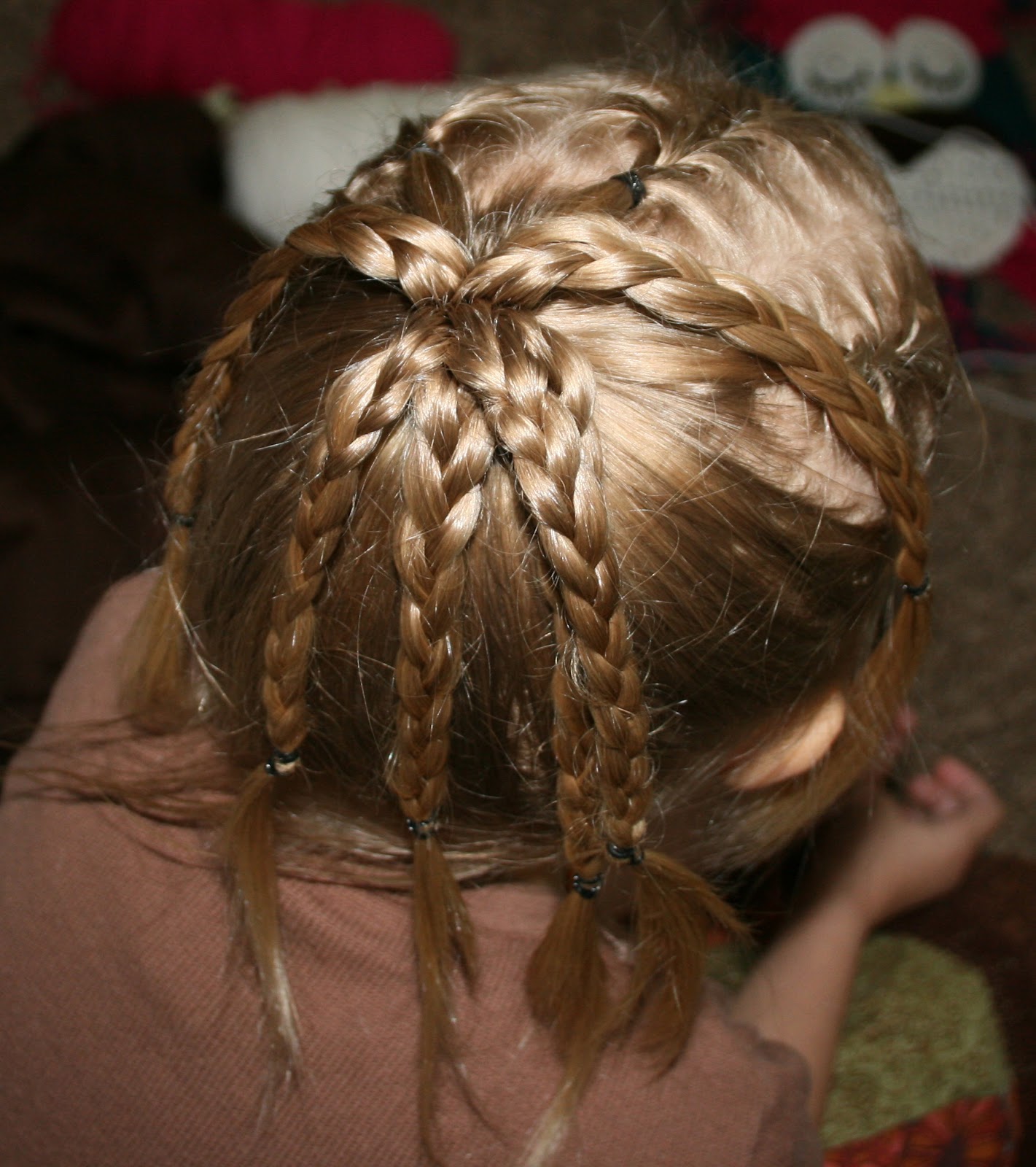 little girl hair tutorial 6 braided flower