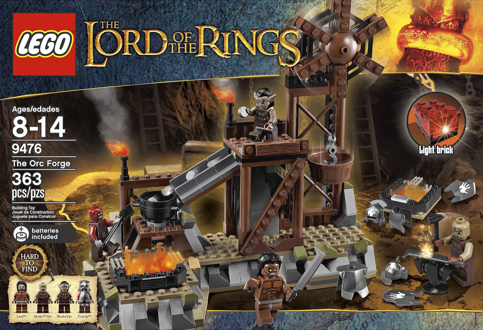 LotR brick: Official LEGO The Lord of The Rings™ 9476 The Orc Forge box ...