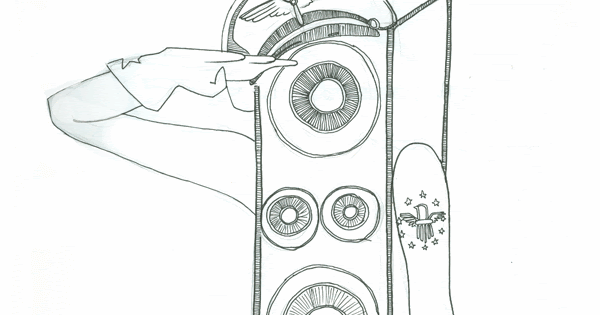 sketsa gambar speaker