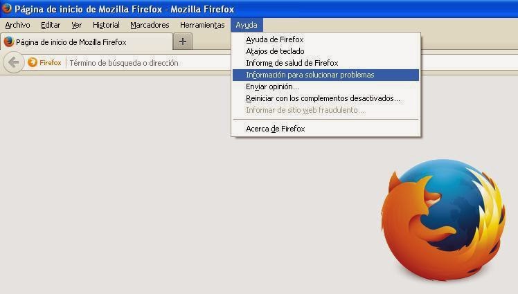 Menú Firefox