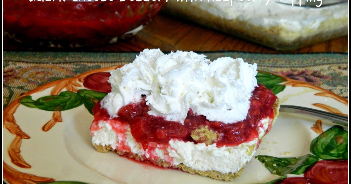 Ginny's Low Carb Kitchen QUARK CHEESE DESSERT WITH RASPBERRY RHUBARB