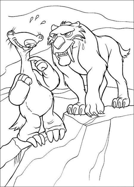 ice age coloring pages for kids - photo #7