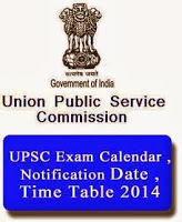 UPSC Calendar 2014
