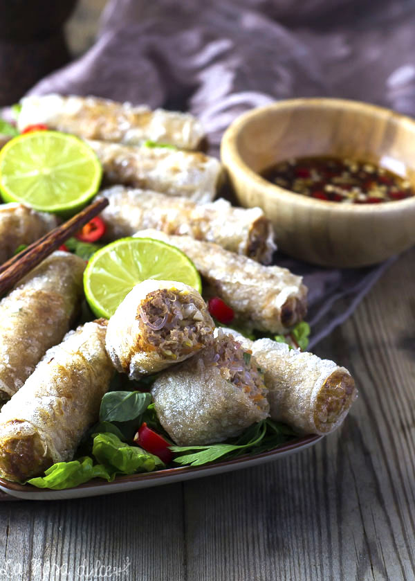Rollitos vietnamitas fritos  (Chao Gio) #sinlacteos #singluten