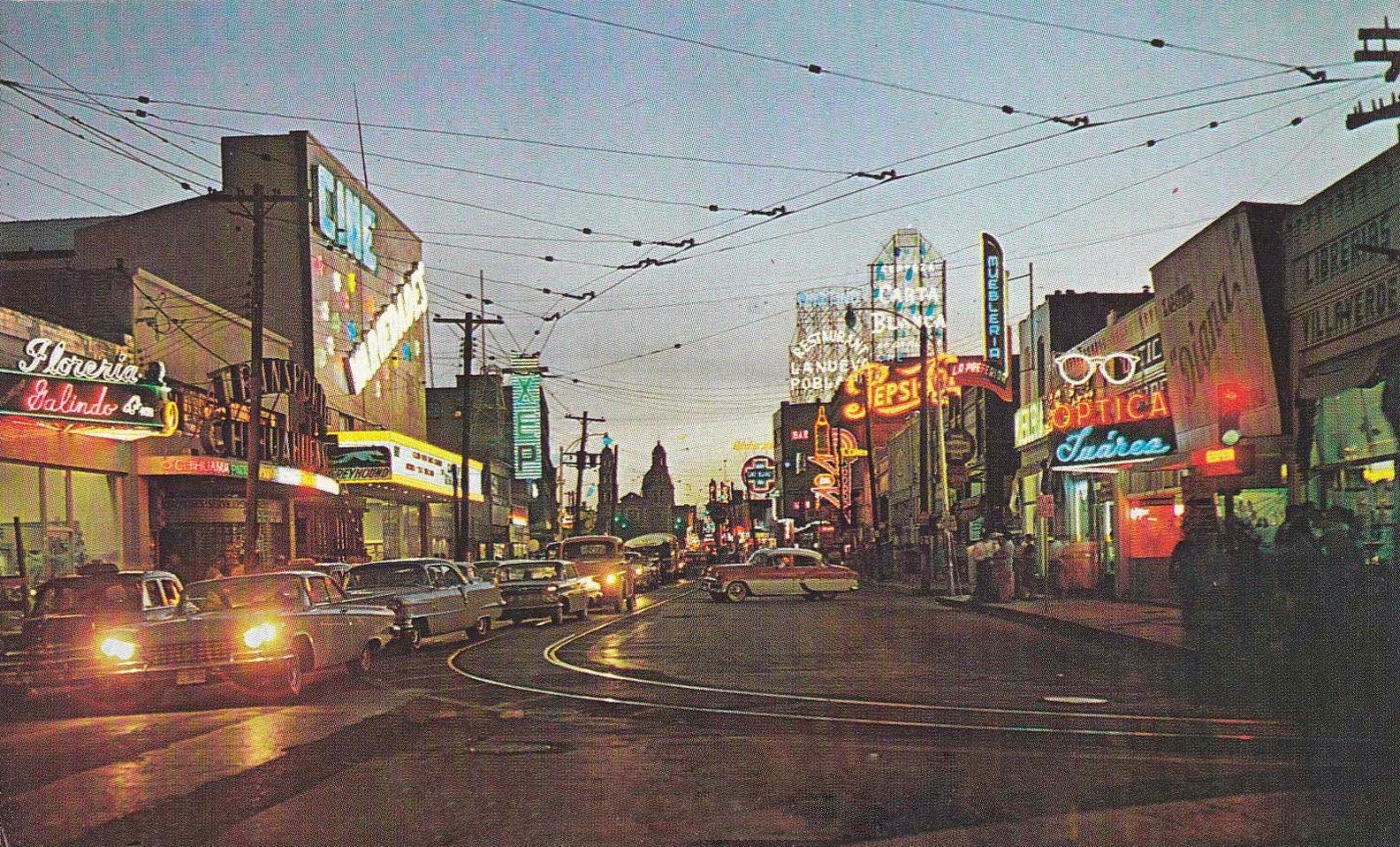 transpress nz cars in Ciudad Juarez, Mexico, 1950s