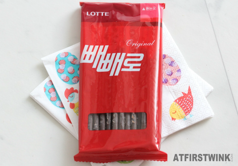 Lotte Pepero original chocolate sticks large red pack