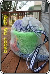 Beach Toy Bag Tutorial