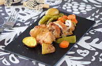 Κοτόπουλο παρμεζάνας πανέ με λαχανικά - by https://syntages-faghtwn.blogspot.gr