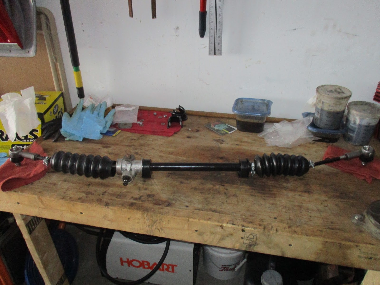 Roundtail Restoration Triumph Spitfire Steering Rack Cleaning and Assembly