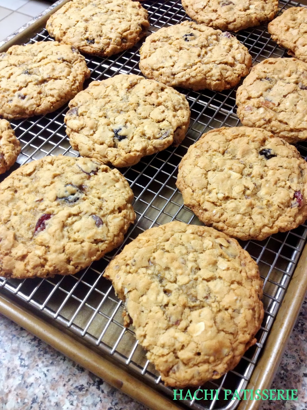 HACHI PATISSERIE Wild Berry Bunch Oatmeal Cookies w/ Chocolate Chips