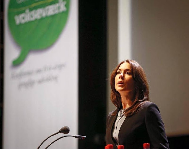 Crown Princess Mary of Denmark attended the language conference,