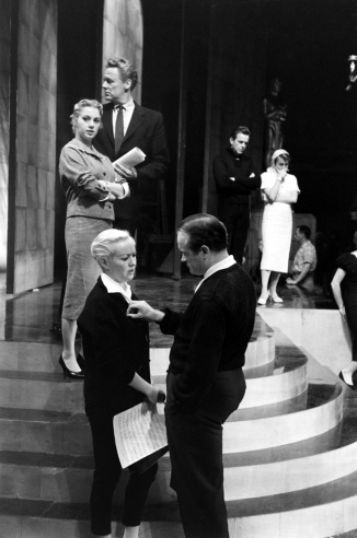 Los ensayos para la ceremonia de los Premios Oscar de 1958