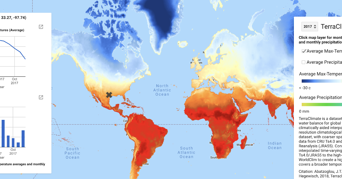 Climate mapping and graphing tool