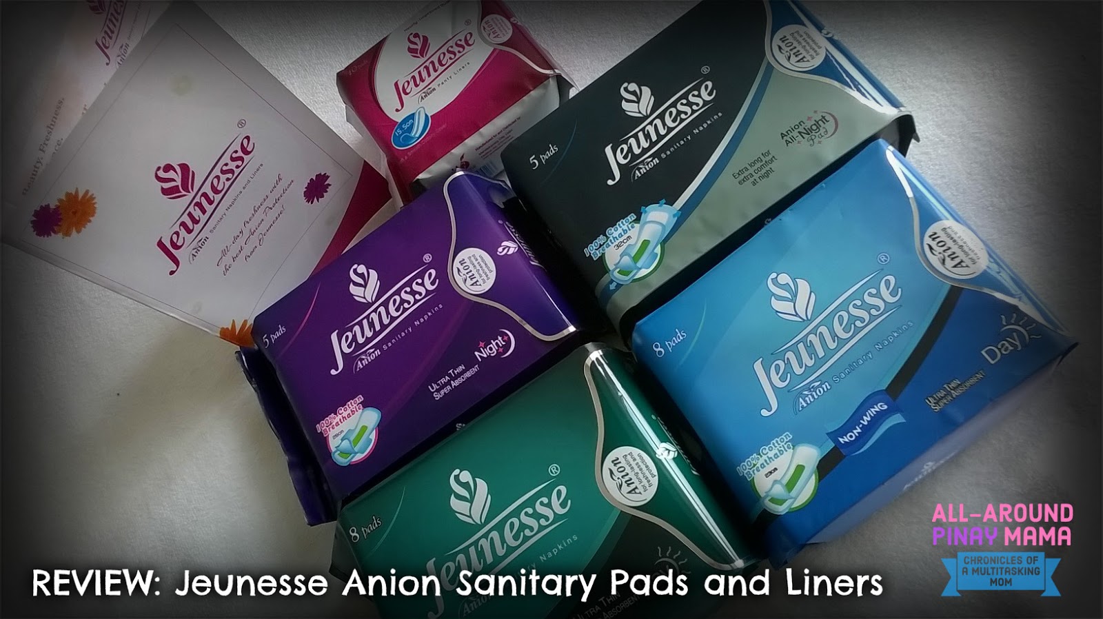 REVIEW Jeunesse Anion Sanitary Pads and Liners AllAround Pinay Mama
