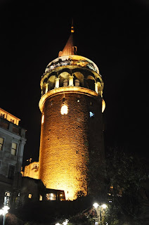 Torre Gàlata nit, torre Gálata noche